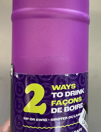 Bubba 24 fl oz Stainless Steel with Dual Sip Lid Water Bottle - Moodbooster - Minor cosmetic damage (see pictures)