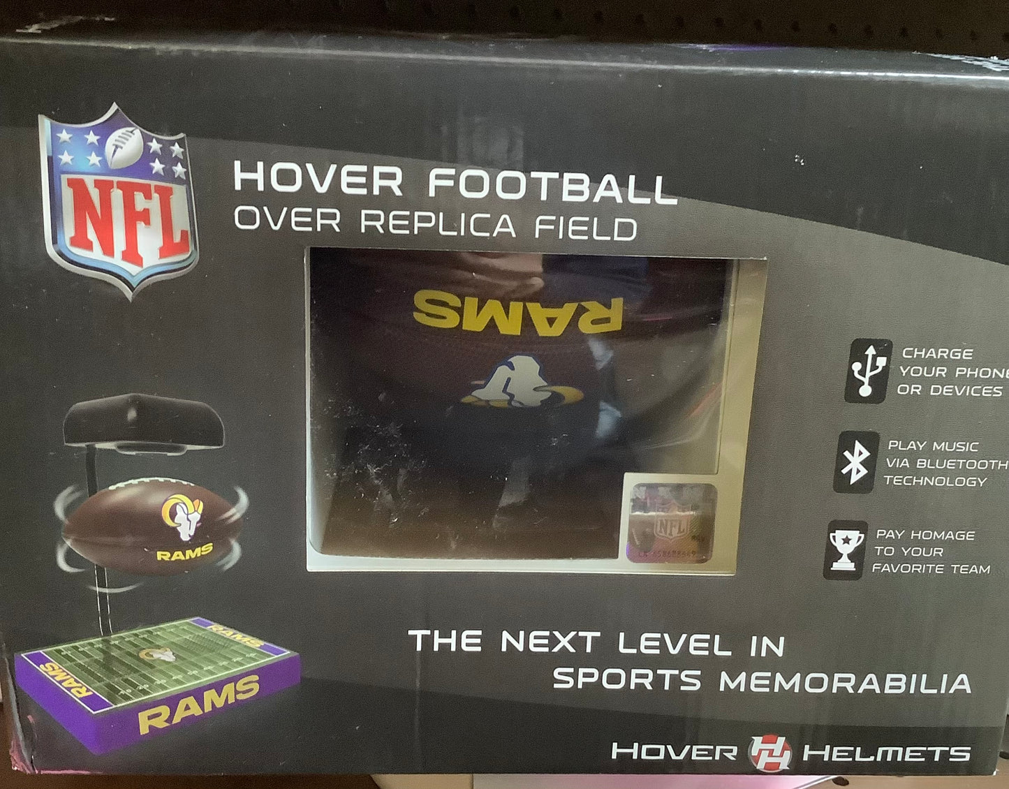 Los Angeles Rams Hover Football w/Bluetooth Speaker