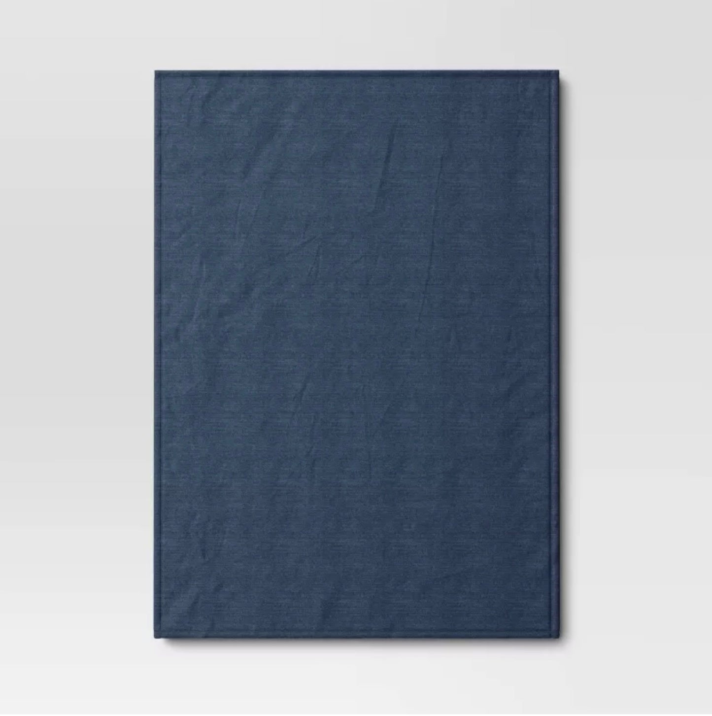 Chenille Throw Blanket with Faux Shearling Reverse Blue - Threshold™: Lightweight, Knitted, 50x70 inches, Machine Washable - Damaged Packaging (see pictures)