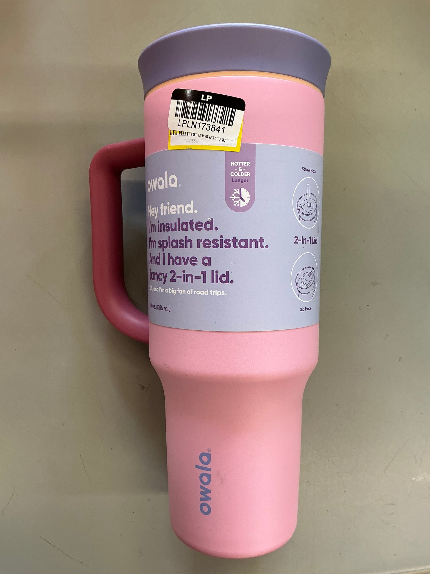Owala 40oz Stainless Steel Straw Tumbler - SOME MAY BE MISSING STRAW - MINOR COSMETIC DAMAGE (see pictures)
