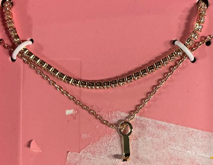 Gold Initial Necklace (AND) - Damaged Packaging (See Pictures)