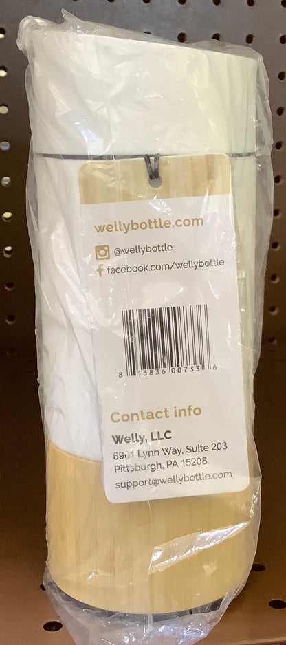 (CLEARANCE) Welly Water Bottle 12 oz Bamboo Insulated Travel Mug