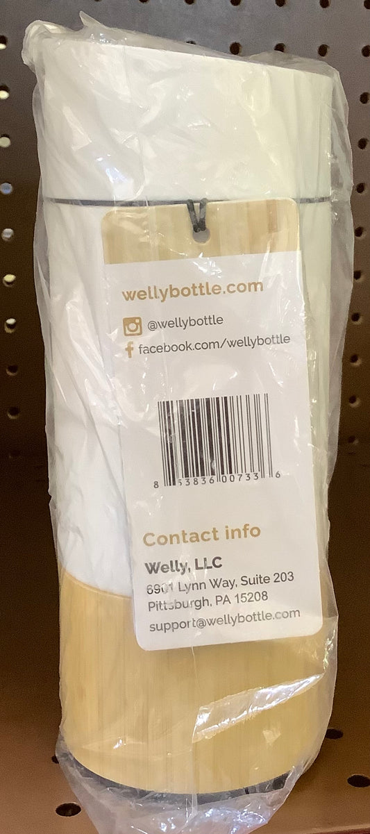(CLEARANCE) Welly Water Bottle 12 oz Bamboo Insulated Travel Mug