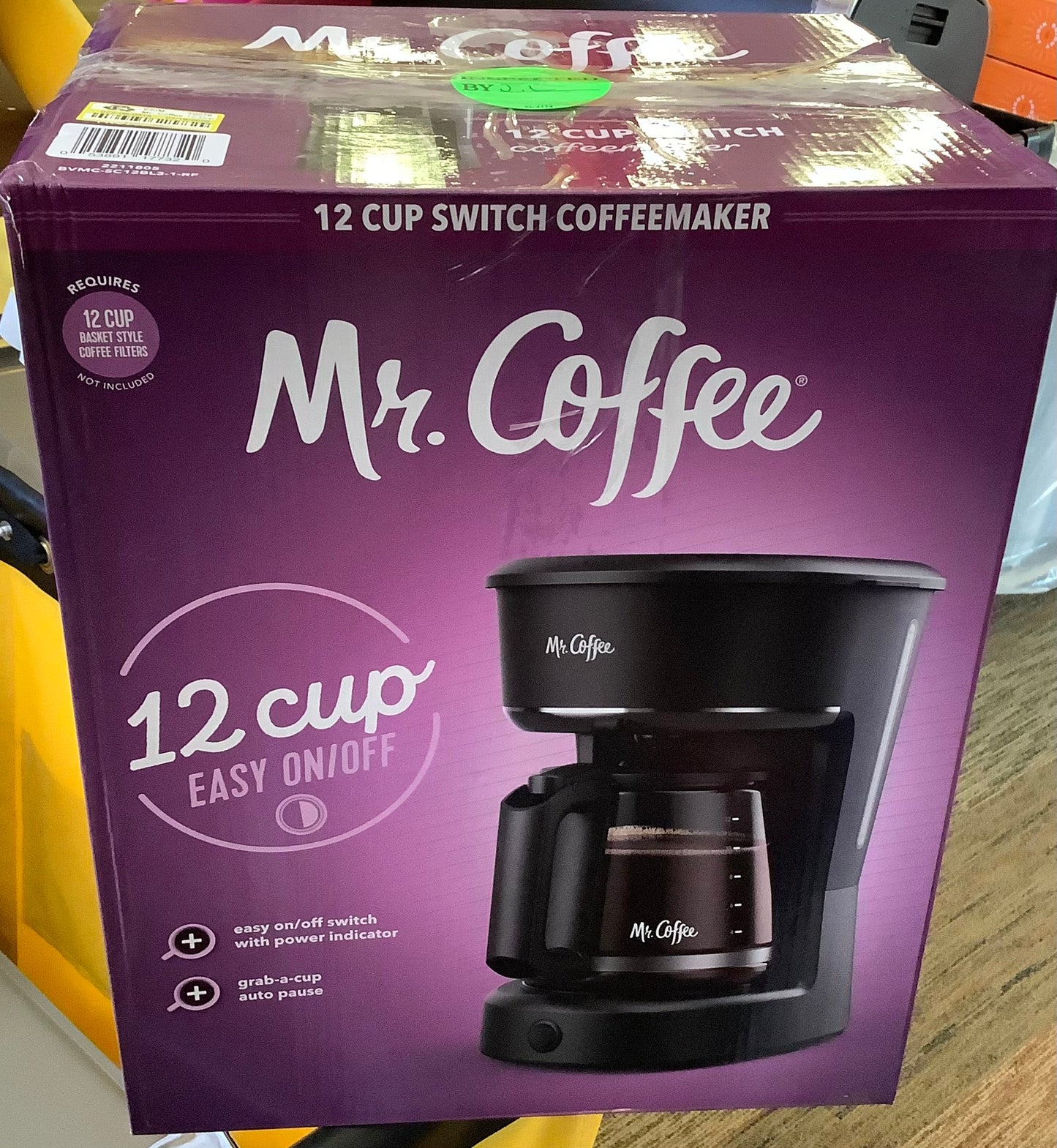 Coffee 12-Cup Switch Coffee Maker Black: Electric Drip Coffee