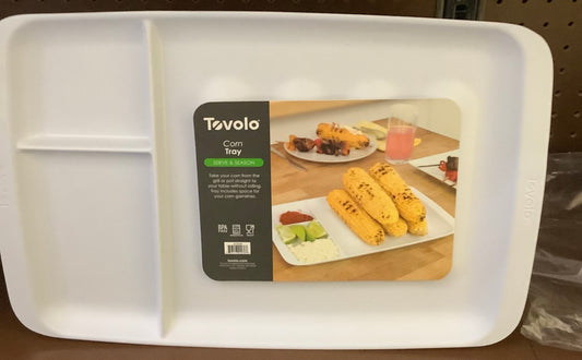 Tovolo White Melamine Corn Tray