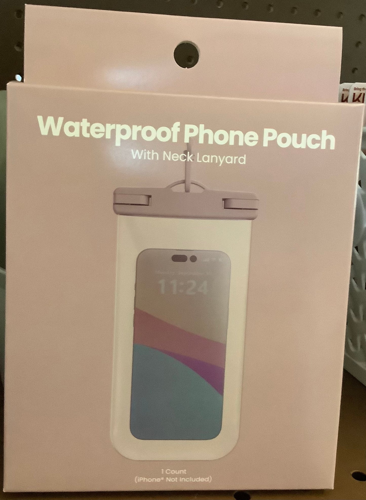 WATERPROOF PHONE POUCH-SOFT PURPLE