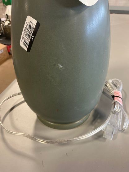 Wavy Shade Collection with Ceramic Base Table Lamp - Green - Threshold™ - MISSING SHADE (see pictures) - Minor Cosmetic Damage from Shipping