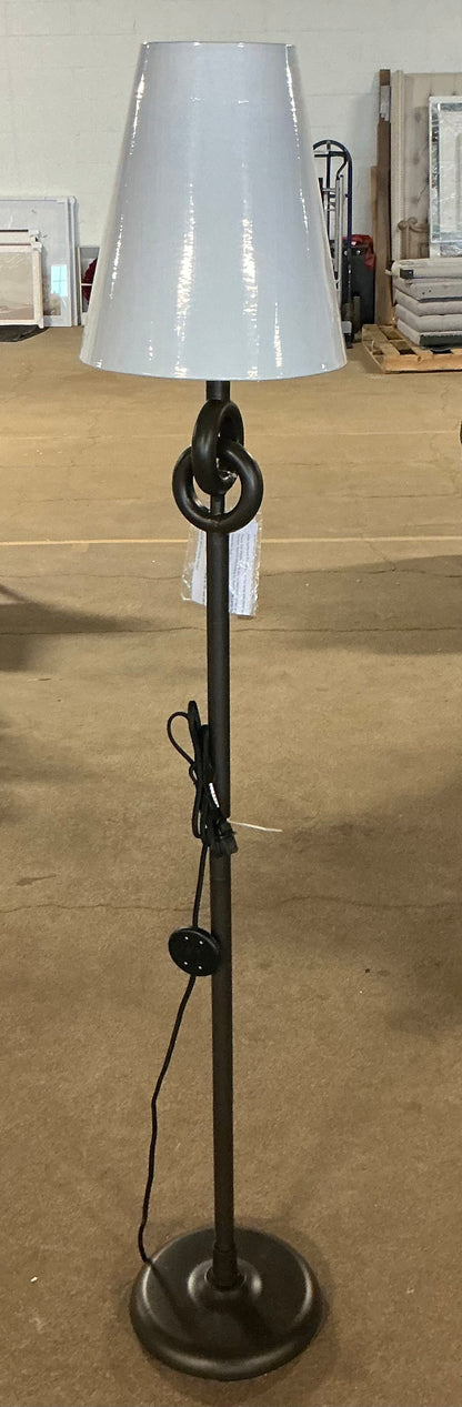 Metal Ring Floor Lamp - Back - Out of Box - Minor Cosmetic Damage (see pictures)