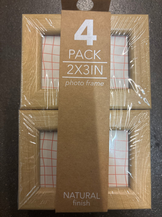 CASE PACK - 2x3in Mini Frames - Natural - 6pk