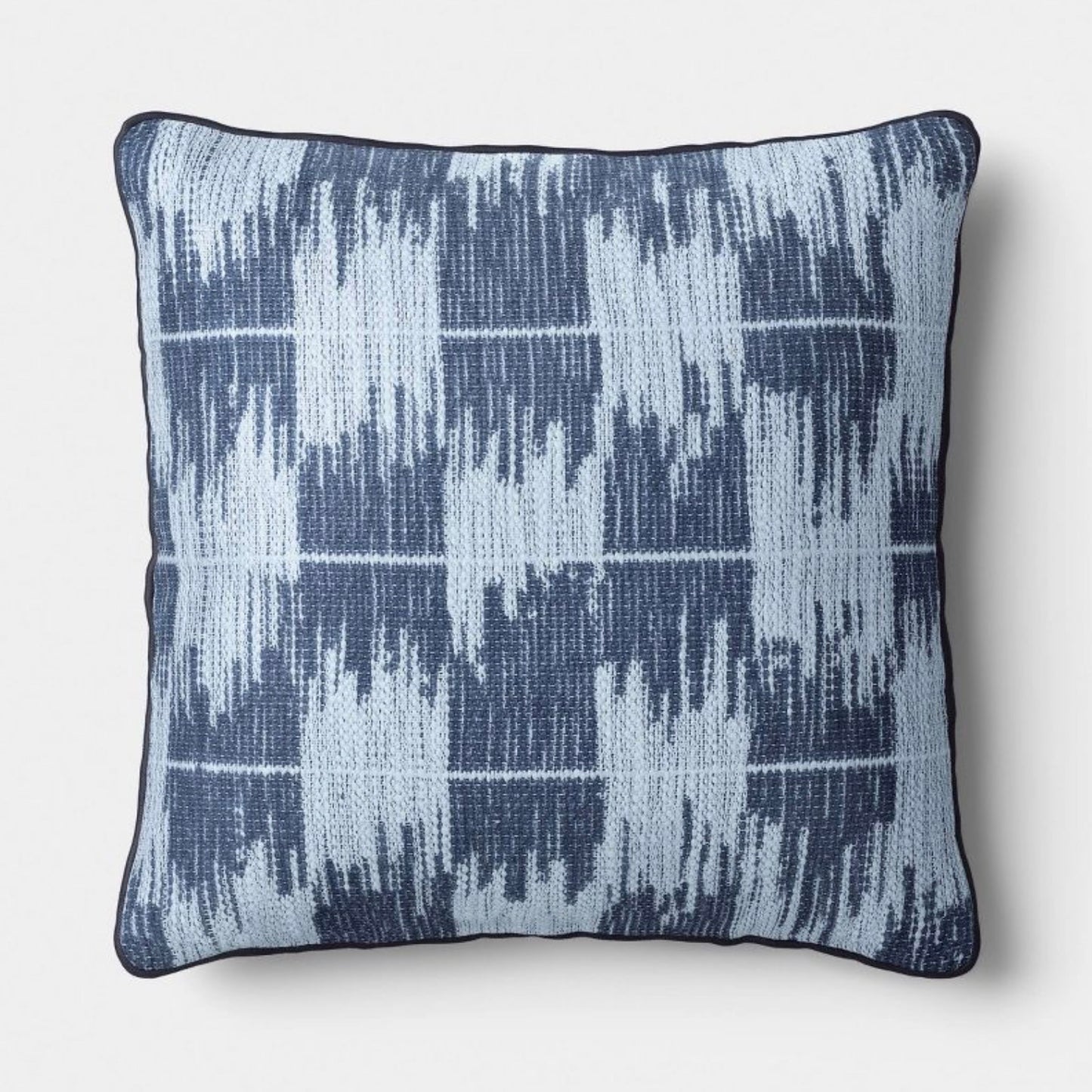 18"x18" Ikat Woven Pillow - Light Blue/Navy - Threshold™