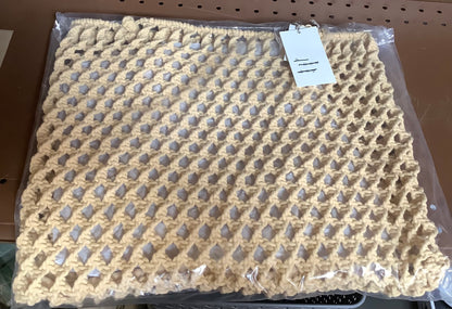 Crochet Shopper Market Tote Handbag