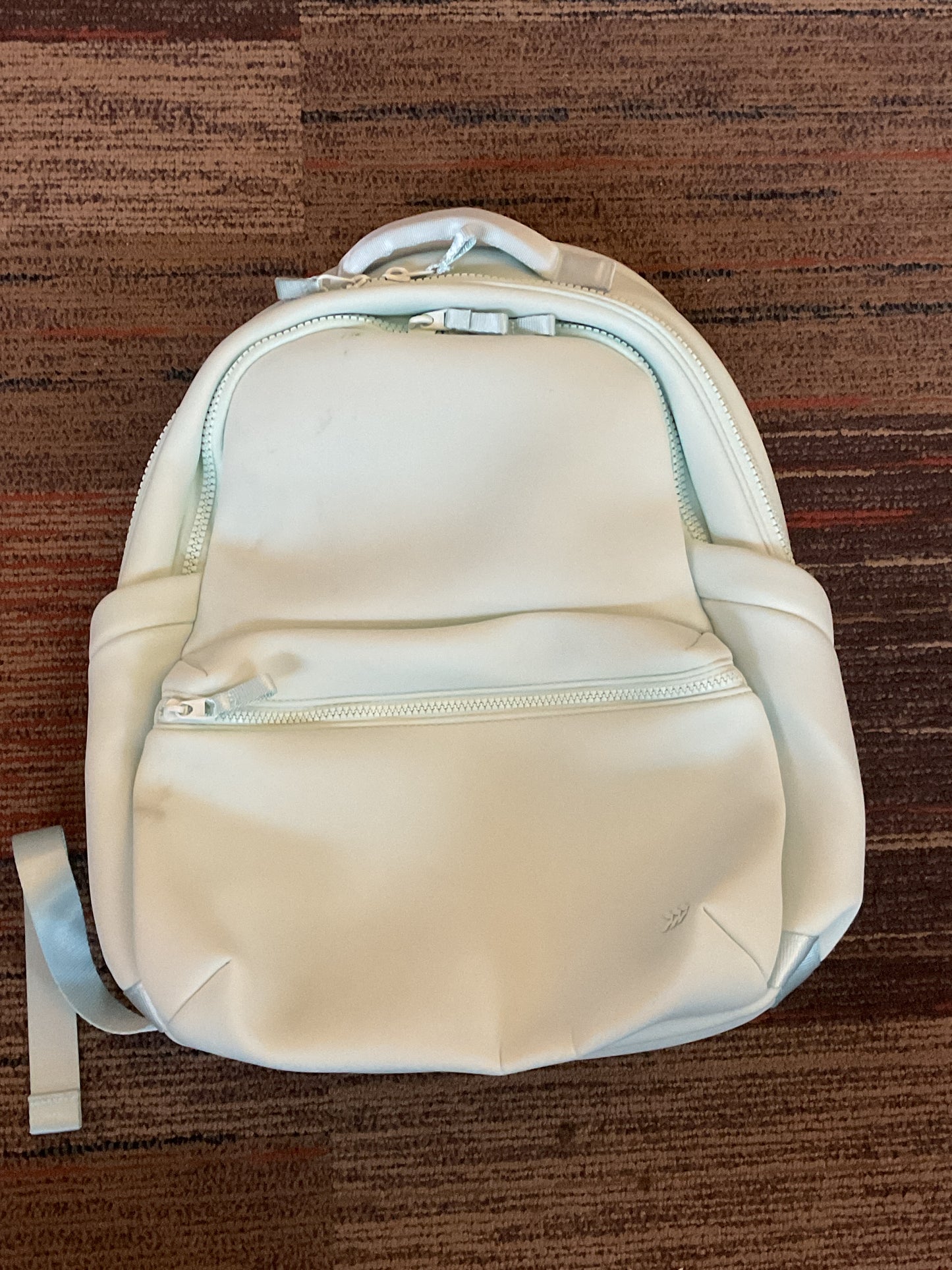 Faux Neoprene Backpack - Mint - Water-Resistant College Bookbag