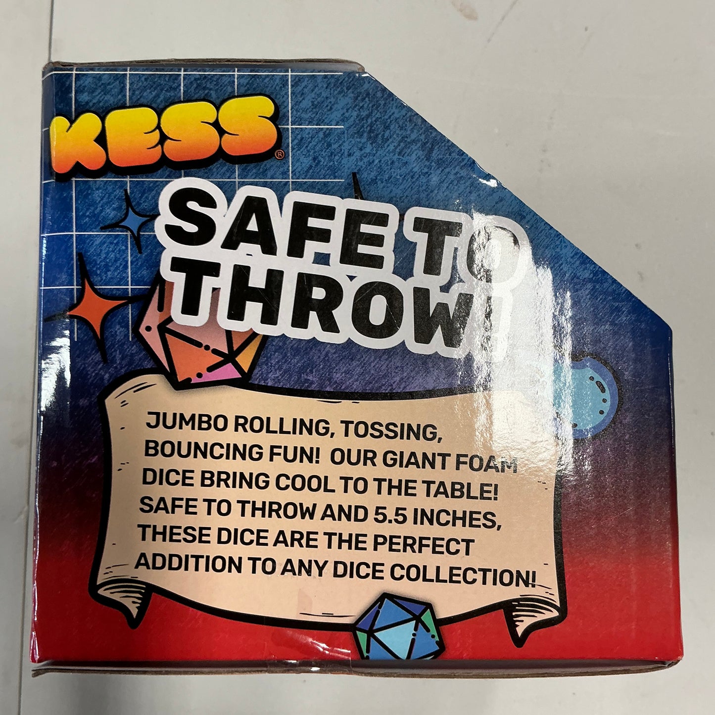 Kess Jumbo Foam Dice Game Purple