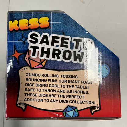 Kess Jumbo Foam Dice Game Purple