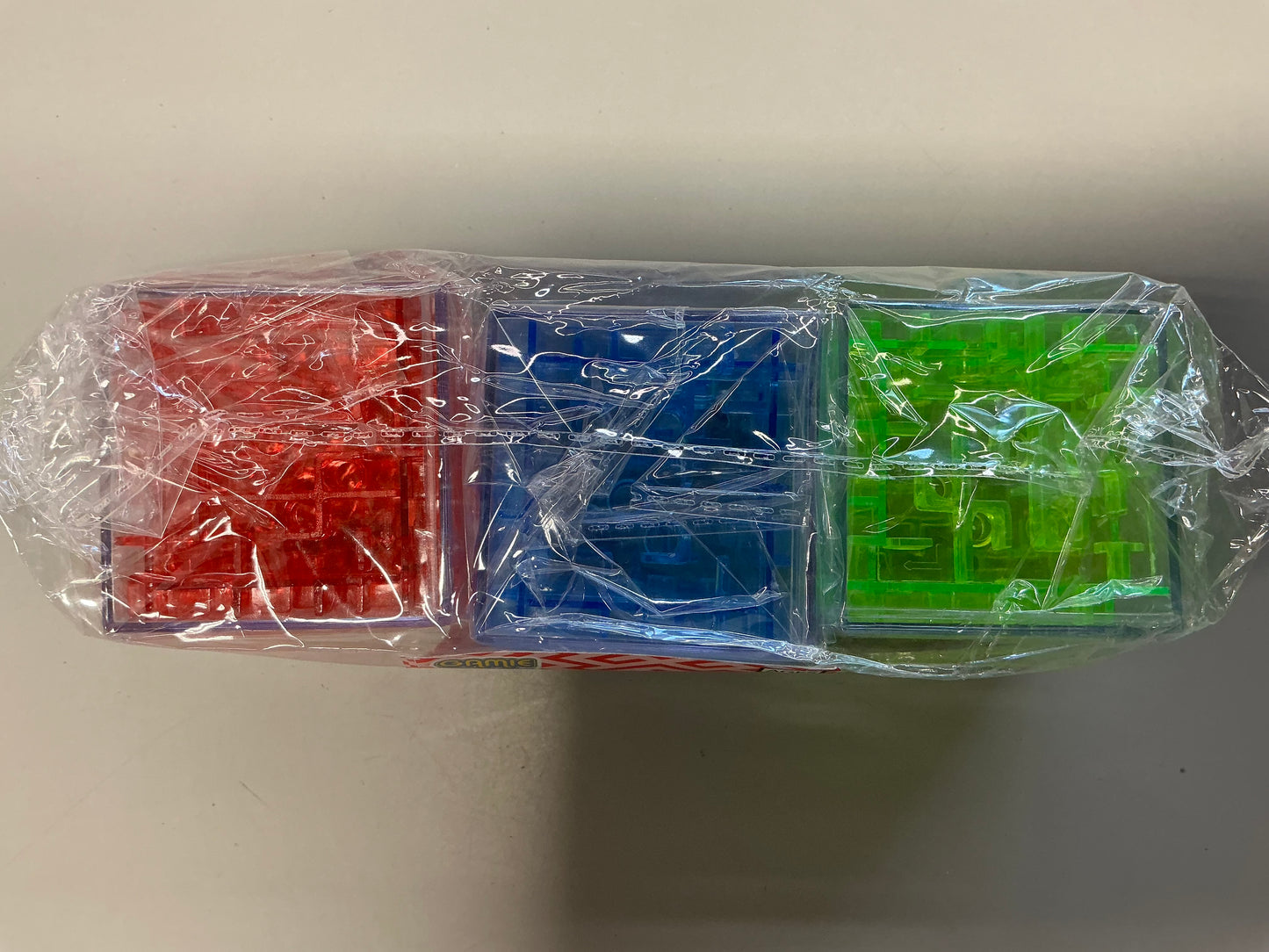 Gamie Brainy Maze Puzzle Cube Game, Set of 3, Maze Cube Puzzles