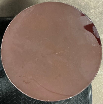 THRIFTY 70 - Geometric Terrafab Side Table - Brown - Open Box - USED/DAMAGED (See Pictures)- FINAL SALE- NO RETURNS - AS IS - FOR PICKUP ONLY