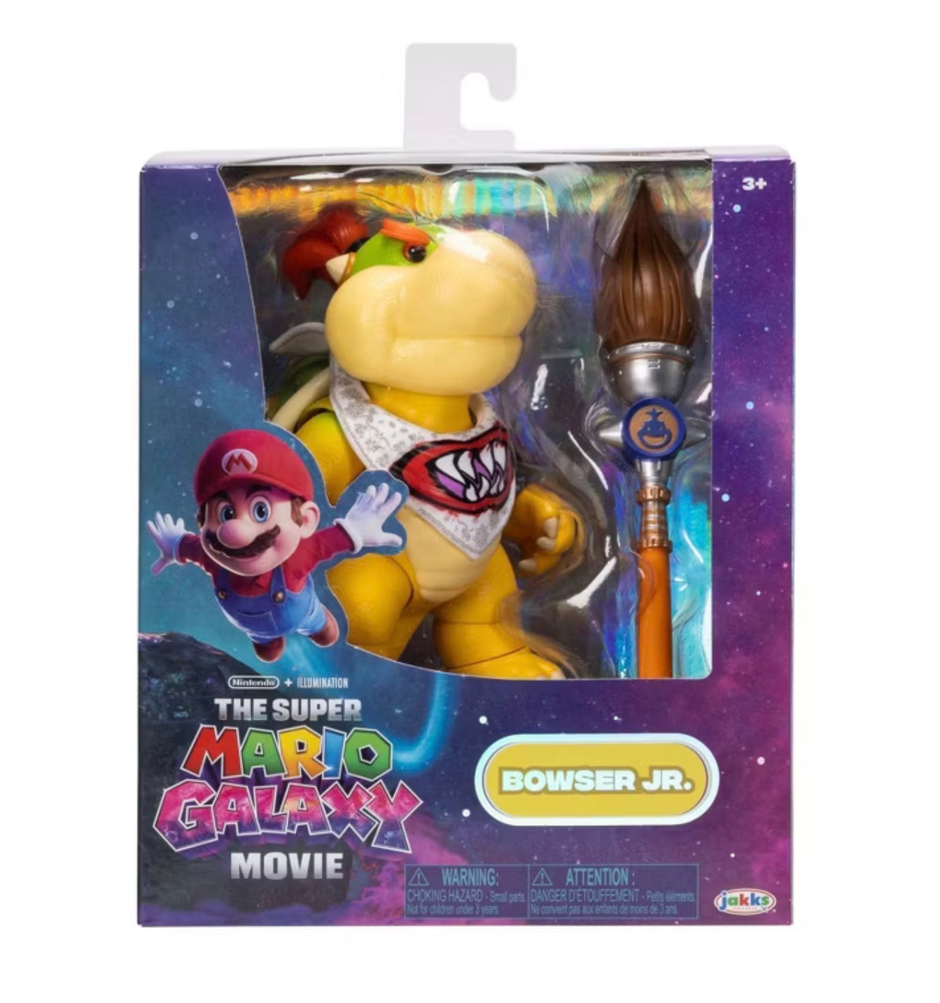 The Super Mario Galaxy Movie - 5” Figure Series – Bowser Jr. Figure with Paint Brush Accessory