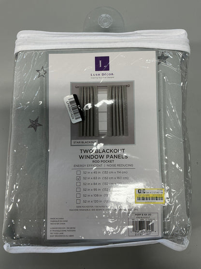 Two Panel Blackout Curtains - Damaged Packaging (see pictures)