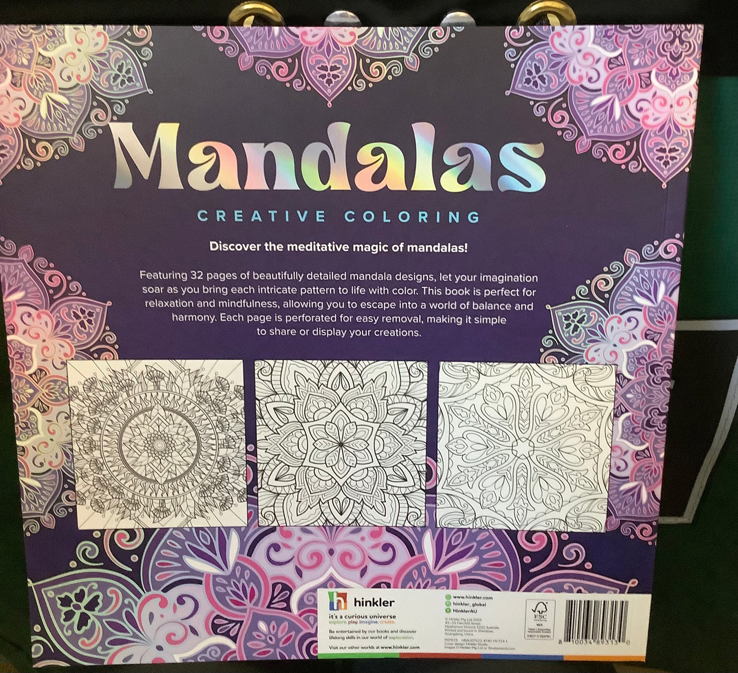 Hinkler Books Art Maker Mandalas Creative Coloring