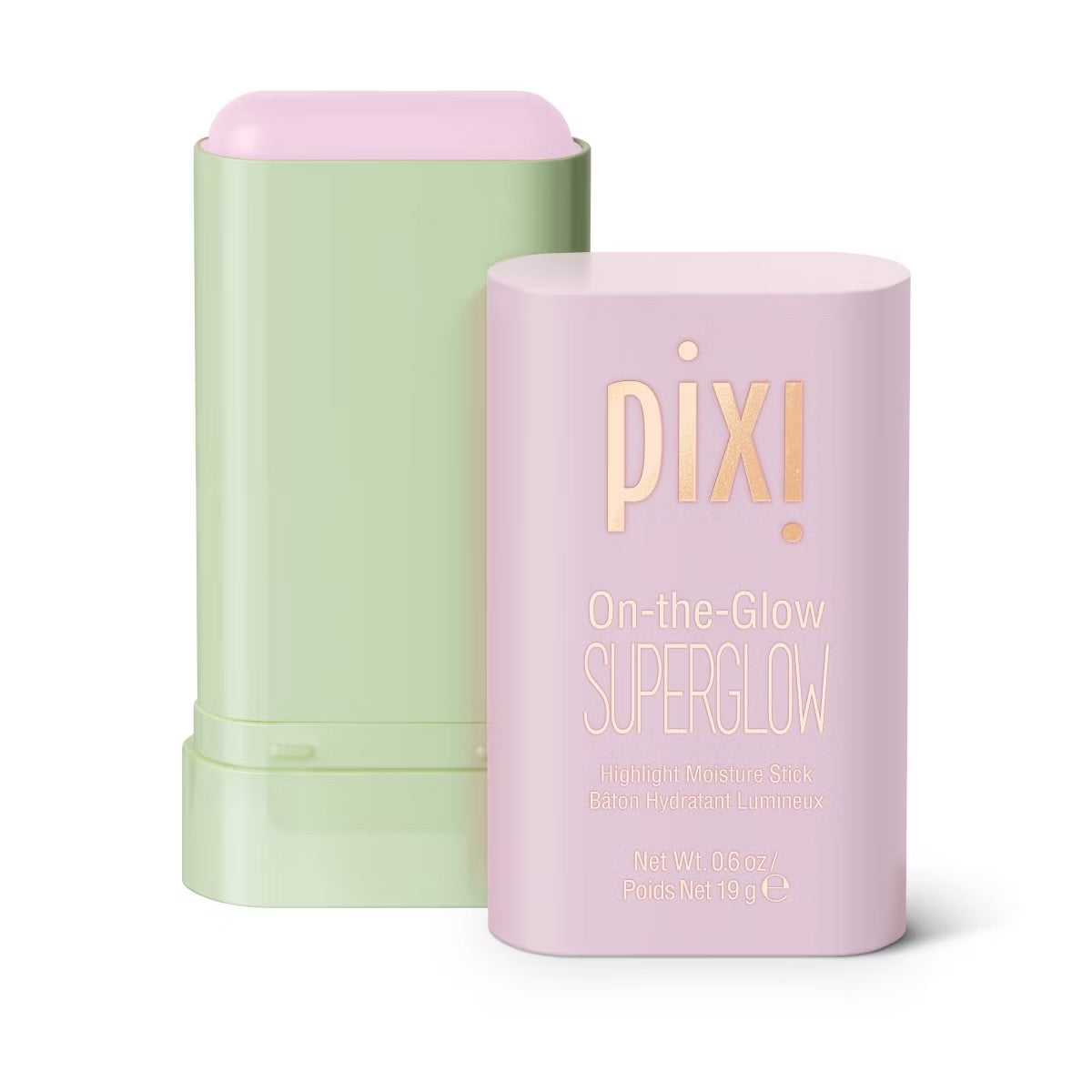 Pixi by Petra On-The-Glow Super Glow Highlighter Stick - Petal Dew - 0.6oz: Brightening, Face Application, Medium Coverage - Damaged Packaging (see pictures)