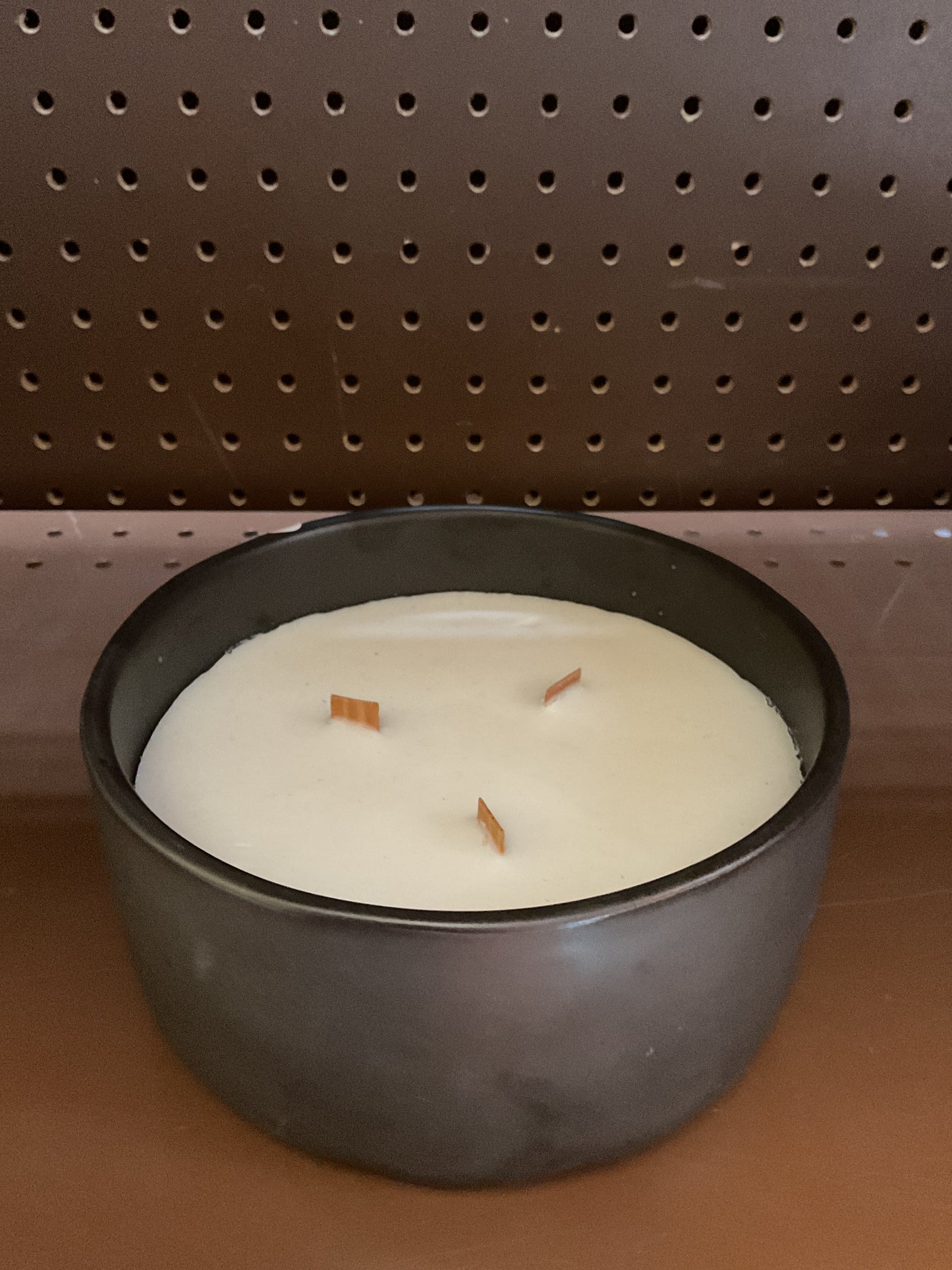 Pumpkin woods scented soy wax blend candle (NO LID)