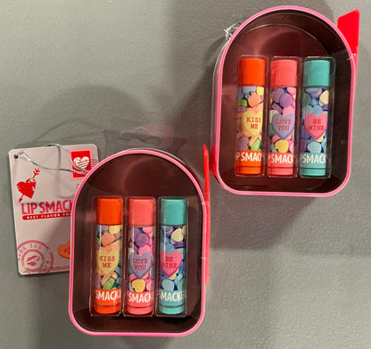 Let’s Get Pretty Party Bundle (includes 1 Bulletin Board, 3 hair ties, 3 Round Beauty Cases, 3 Rectangle Beauty Mirror Cases, 6 Nail Stickers, 2 sets of Lip Smackers, 1 Tote)