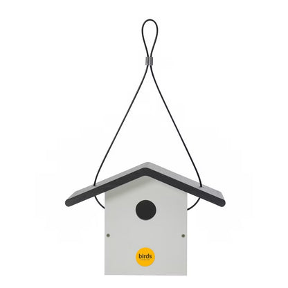 Birds Choice 7" Modern Farmhouse - Wren House - Black & White - Movable Roof