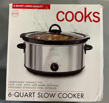 THRIFTY 70 - Cooks 6 quarts Slow Cooker - Open Box - USED (See Pictures)- FINAL SALE- NO RETURNS - AS IS
