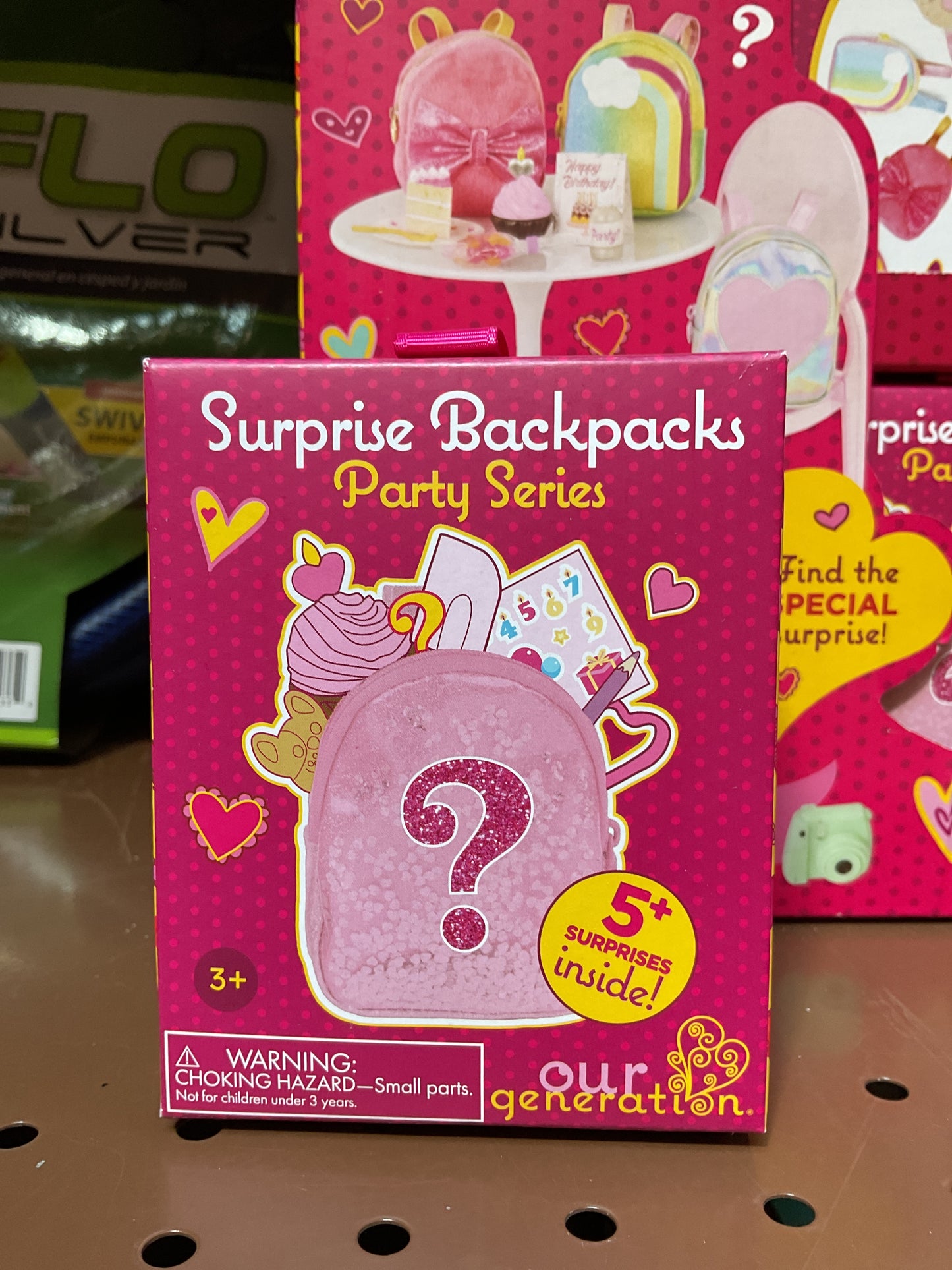 Our Generation Surprise Backpack Party Series of 6, Collectible School  Bags Accessories for 18