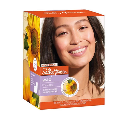 Sally Hansen Microwavable Wax for Body Kit - 6oz: Bikini Line, Contains Vitamin E, Vegan, All Hair Types