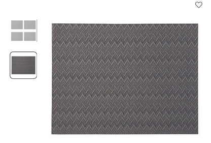 Loom + Forge Chevron Vinyl 4-pc. Placemat (14”X19”)