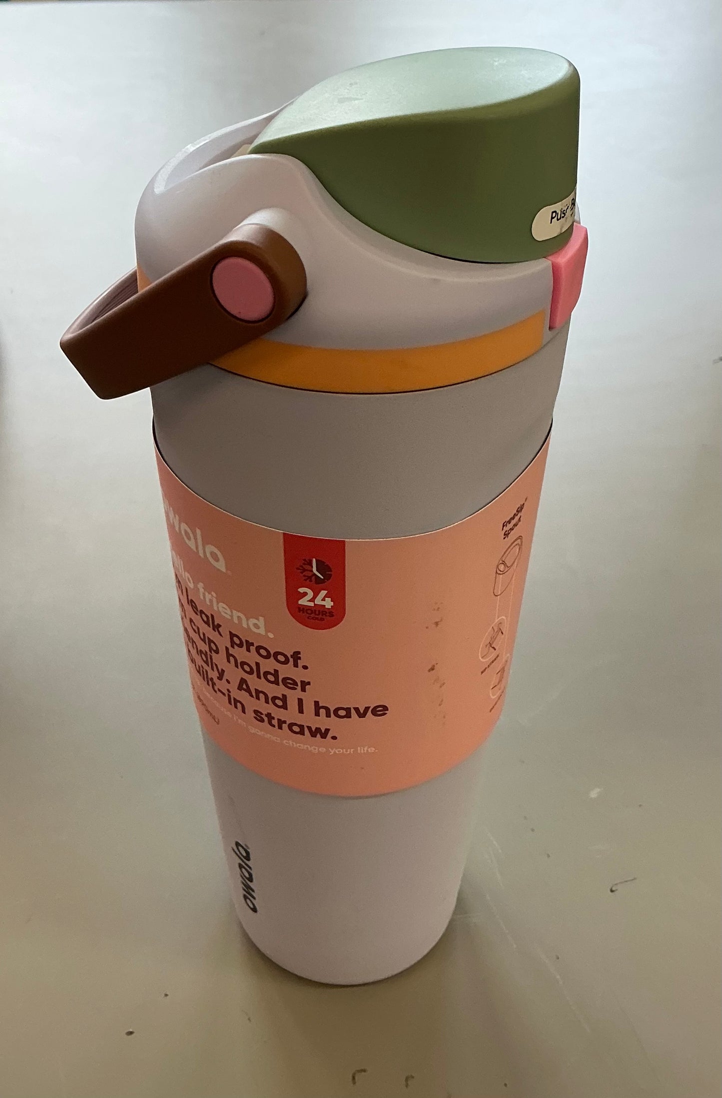 Owala 30 fl oz Stainless Steel FreeSip Sway Tumbler - MINOS COSMETIC DAMAGE- SOME MAY BE MISSING A STRAW (TOP MAY VARY, SEE PICTURES)