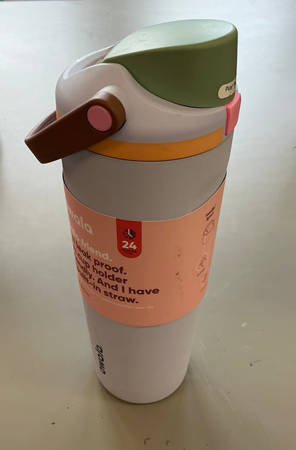 Owala 30 fl oz Stainless Steel FreeSip Sway Tumbler - MINOS COSMETIC DAMAGE- SOME MAY BE MISSING A STRAW (TOP MAY VARY, SEE PICTURES)