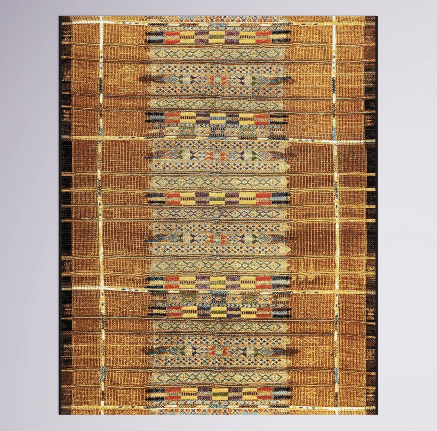 Augustus Machine Woven Striped Area Rug - 8’10” x 11’9”