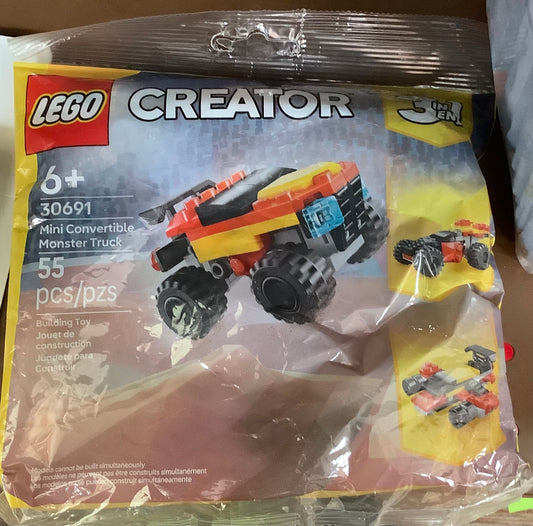 LEGO Creator 3 in 1 Mini Convertible Monster Truck
Toy 30691