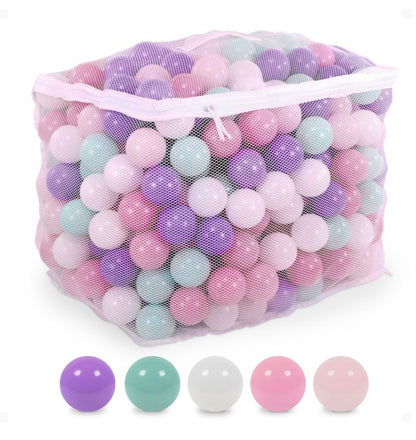 BalanceFrom Fitness 2.3 In Crush Proof Play Pit Balls w/ Storage Bag, PASTELS - NO COUNT