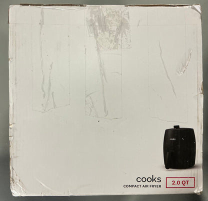 THRIFTY 70 - “Cooks Compact Air Fryer, 2 quarts” - Open Box - USED (See Pictures)- FINAL SALE- NO RETURNS - AS IS