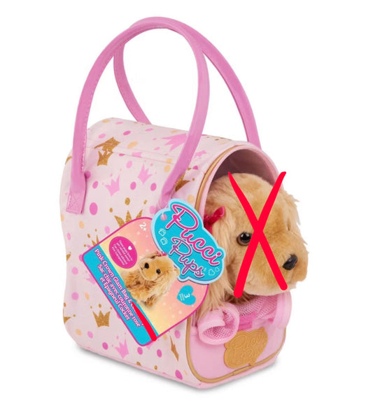 Pucci Pals Portable Pink Crown Glam Bag - For Pucci Pups - PUP NOT INCLUDED