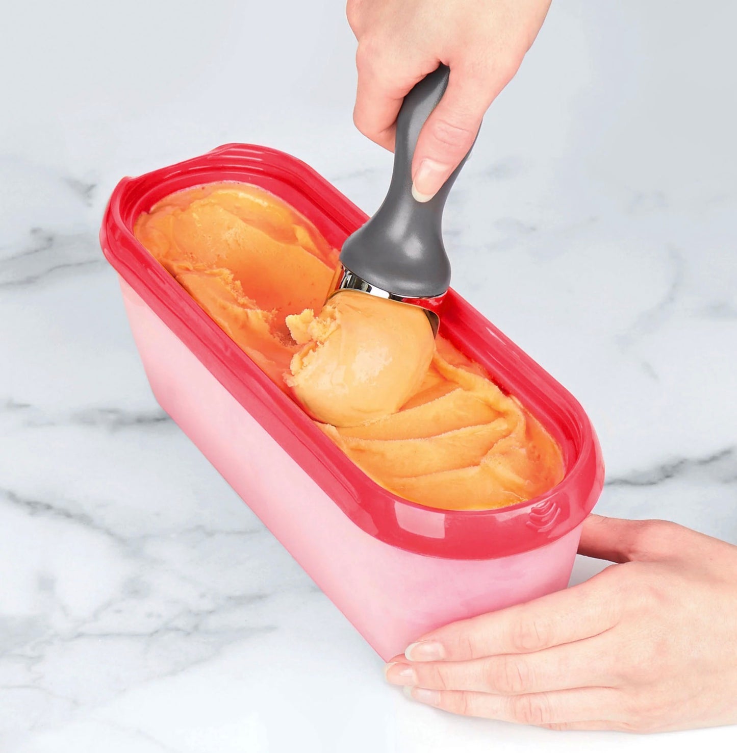 Glide-A-Scoop Ice Cream Tub - 1.5 QT - Pink