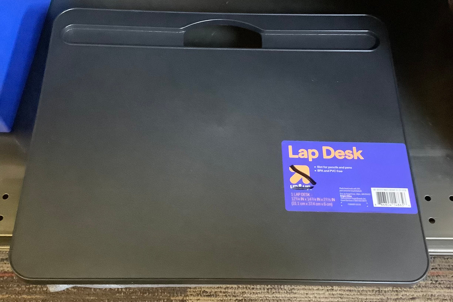 Desk With Microbead Cushion Black,