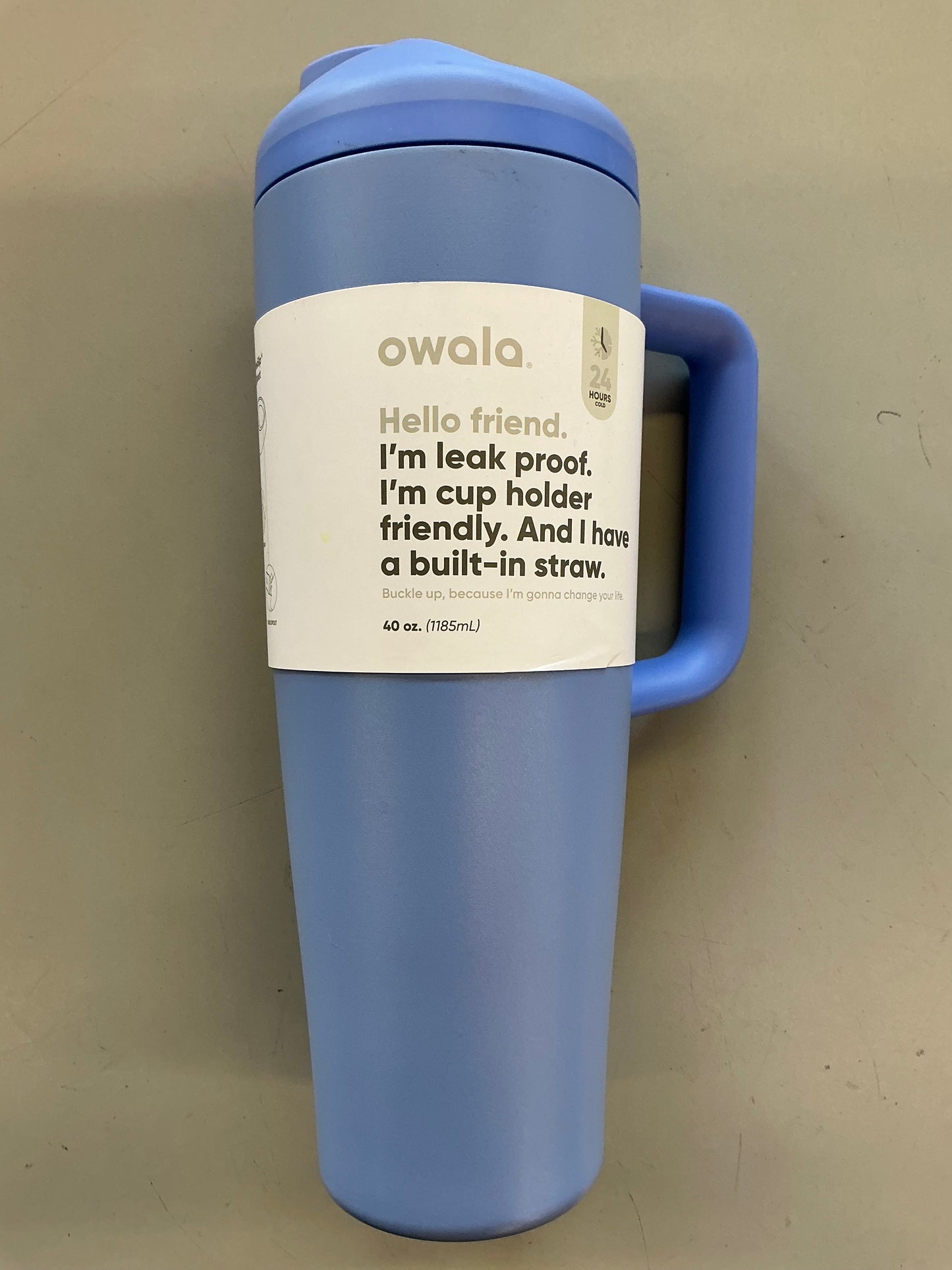 Owala 40 fl oz Stainless Steel FreeSip Tumbler - Minor Cosmetic Damage (see pictures)