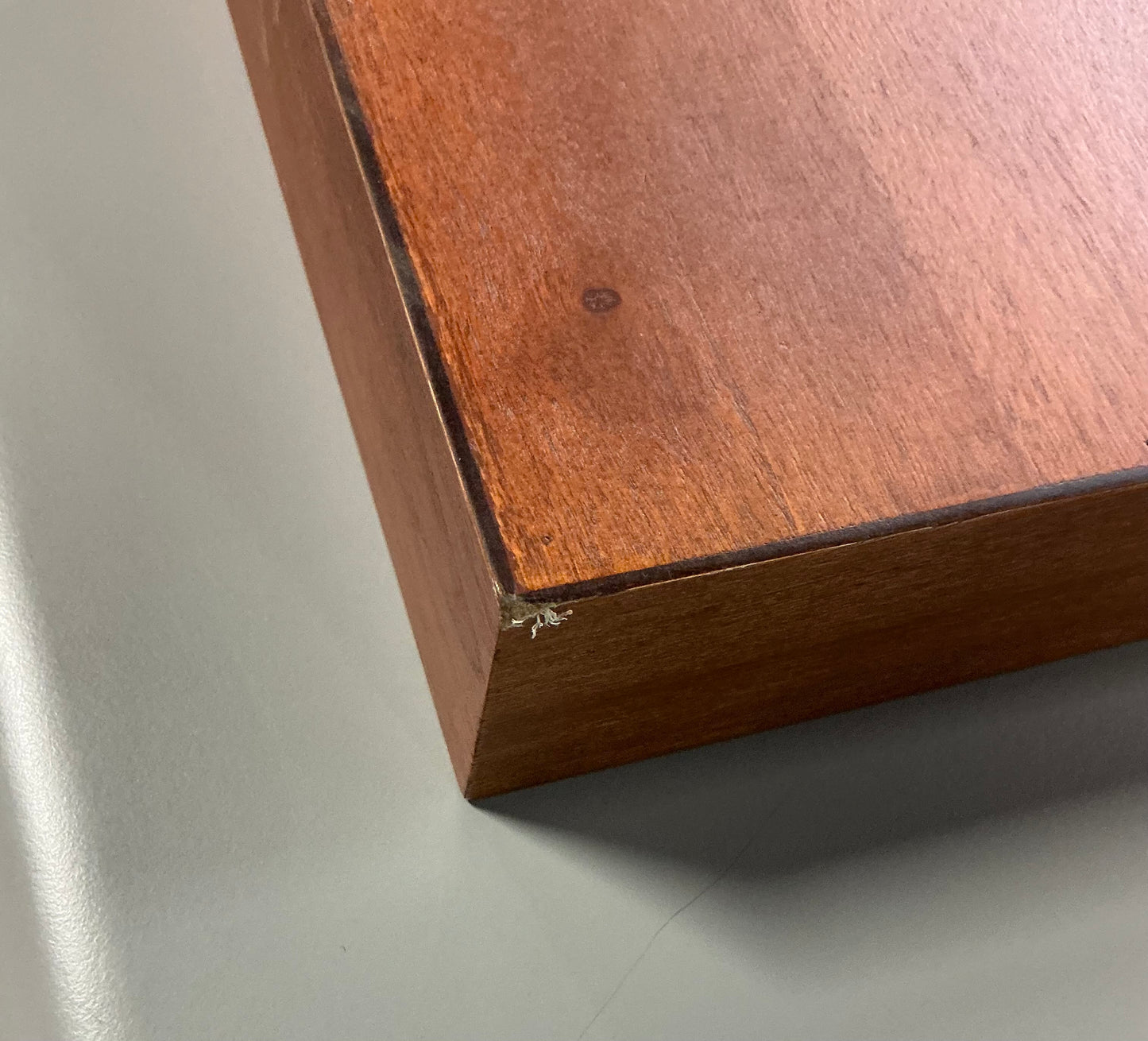 THRIFTY 70 - 24" Floating Dark Wood Shelf - Walnut Brown - Threshold™: Wall-Mounted, Open Shelving - Open Box - USED - NO HARDWARE INCLUDED (See Pictures)- FINAL SALE- NO RETURNS - AS IS