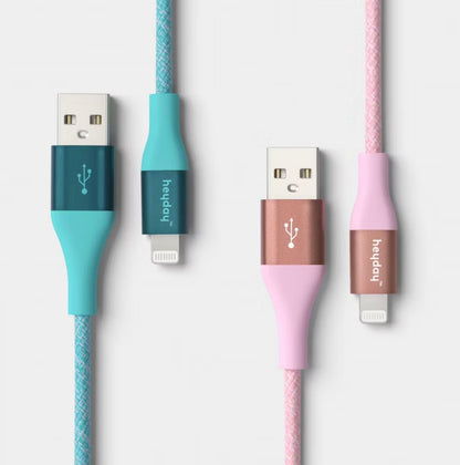 THRIFTY 70 - 10ft USB-C to USB-C Braided Cable 2pk - Deep Sage/Peri-Blue - Open Box - USED/MISSING ITEM 1 Deep Sage CABLE (See Pictures)- FINAL SALE- NO RETURNS - AS IS
