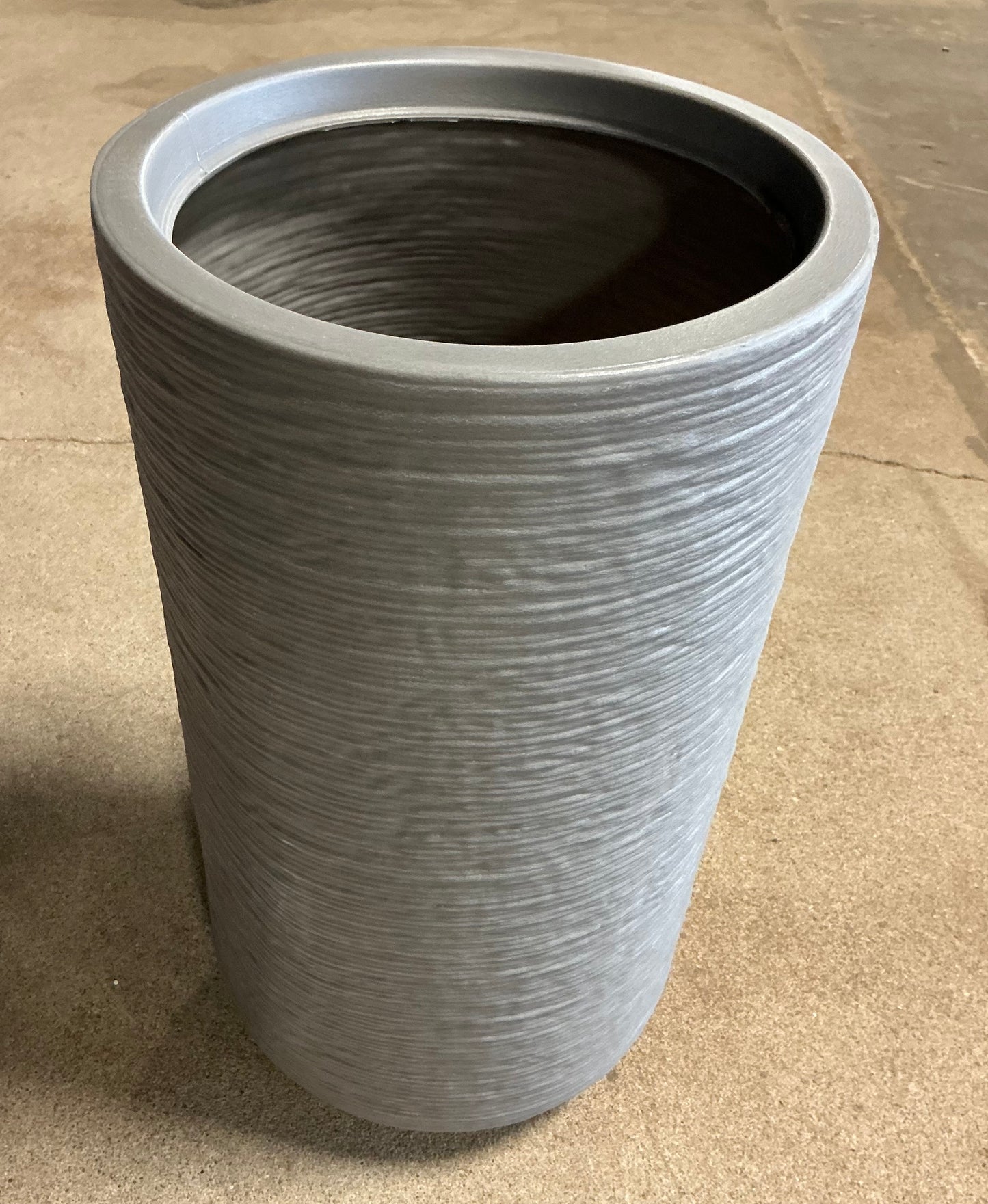 Fluted Outdoor Planters - Assorted Sizes - Minor Cosmetic Damage (see pictures) - FOR PICKUP ONLY