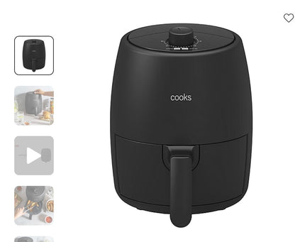 THRIFTY 70 - “Cooks Compact Air Fryer, 2 quarts” - Open Box - USED (See Pictures)- FINAL SALE- NO RETURNS - AS IS