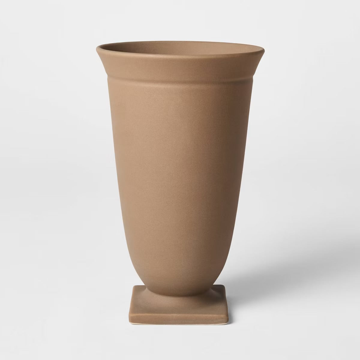 Raw Ceramic Pedestal Vase - Threshold™ designed with Studio McGee - Minor Cosmetic Damage from Shipping (see pictures) -FOR PICKUP ONLY