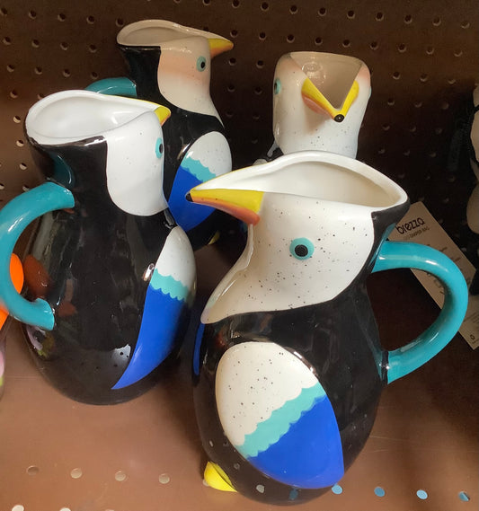 CERAMIC TOUCAN WATERING VASE