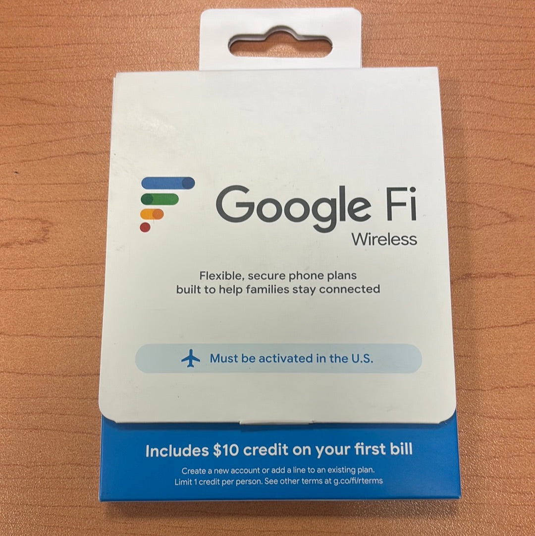 Google Fi Wireless Sim Kit Phone Plan