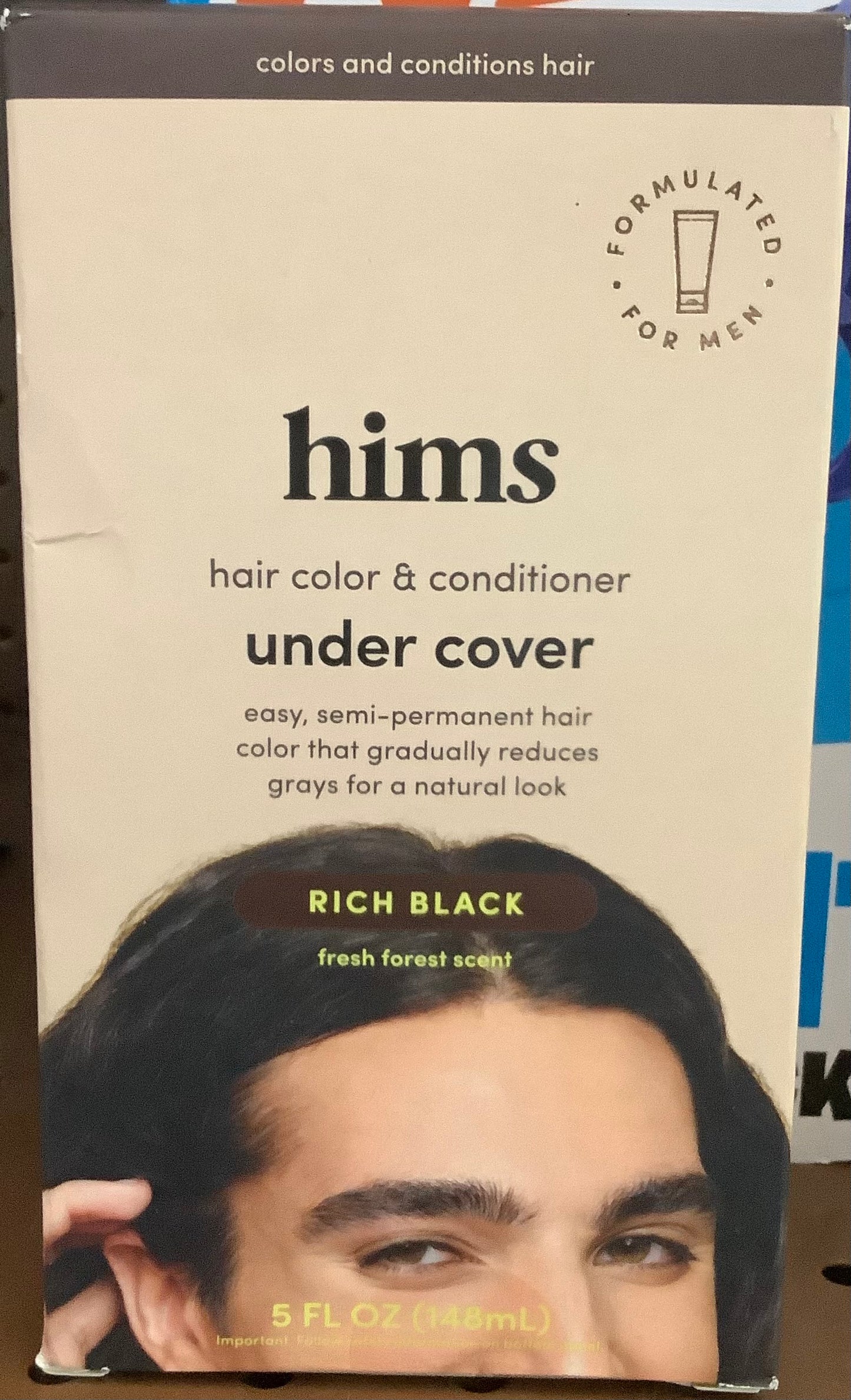 (Clearance)FINAL SALE Hims Under Cover Hair Color & Conditioner for Men Semi Permanent Blends
Grays,