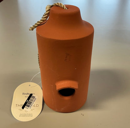 Terracotta Bird House - Threshold™ - Minor Shipping Damage (see pictures ) - FOR PICKUP ONLY